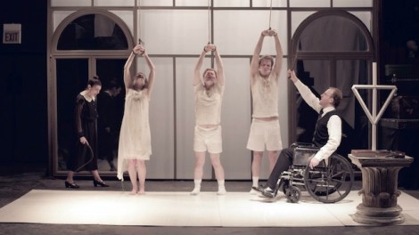 Elaine Ivy Harris, Jaclyn Hennell, Alex Weisman, Nick Vidal and Dennis Grimes star in Stephen Cone’s “Black Box.” Courtesy of Cone Arts.