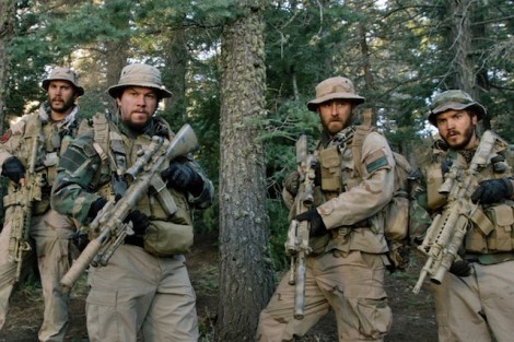 Taylor Kitsch, Mark Wahlberg, Ben Foster and Emile Hirsch star in Peter Berg’s “Lone Survivor.” Courtesy of Universal Pictures.