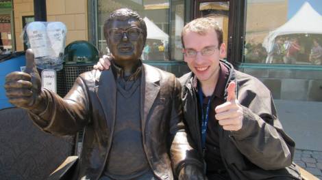 Me (Matt Fagerholm) with Roger at Ebertfest 2014.