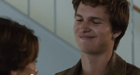Ansel Elgort in Josh Boone’s “The Fault in Our Stars.” Courtesy of Twentieth Century Fox.