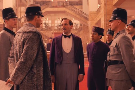 Edward Norton, Ralph Fiennes and Tony Revolori in Wes Anderson’s “The Grand Budapest Hotel.” Courtesy of Indian Paintbrush.