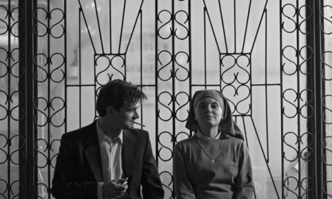 Dawid Ogrodnik and Agata Trzebuchowska in Pawel Pawlikowski’s “Ida.” Courtesy of Music Box Films.