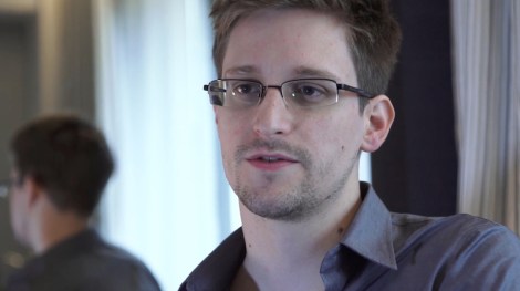 Edward Snowden in Laura Poitras’s “Citizenfour.” Courtesy of Praxis Films.