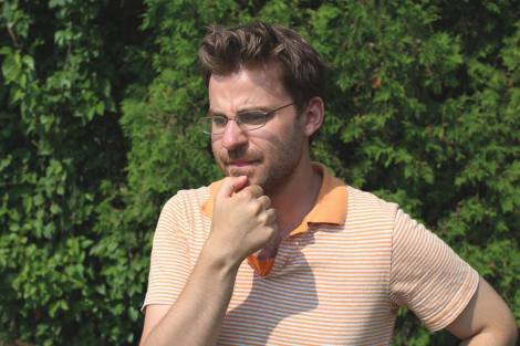 Stephen Cone on the set of “Henry Gamble’s Birthday Party.” Courtesy of Cone Arts.