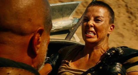 Charlize Theron in George Miller’s “Mad Max: Fury Road.” Courtesy of Warner Bros.