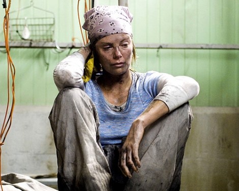 Charlize Theron in Niki Caro’s “North Country.” Courtesy of Warner Bros.