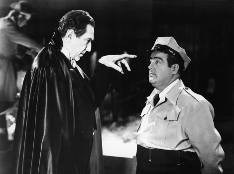 Bela Lugosi and Lou Costello in Charles Barton’s “Abbott and Costello Meet Frankenstein.” Courtesy of Universal Pictures.